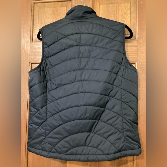 Lands’ End Black Lightweight Puffer Vest Front Zip Pockets Zip Closure Medium - Picture 3 of 8